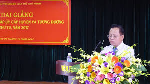 Khai giảng lớp bồi dưỡng bí thư cấp Ủy, cấp Huyện